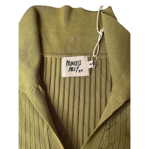 Princess Polly NEW Talia Sweater Mini Dress Pistachio Green Size M/L - Picture 4 of 9